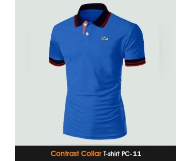 Contrast Collar T-shirt PC-11